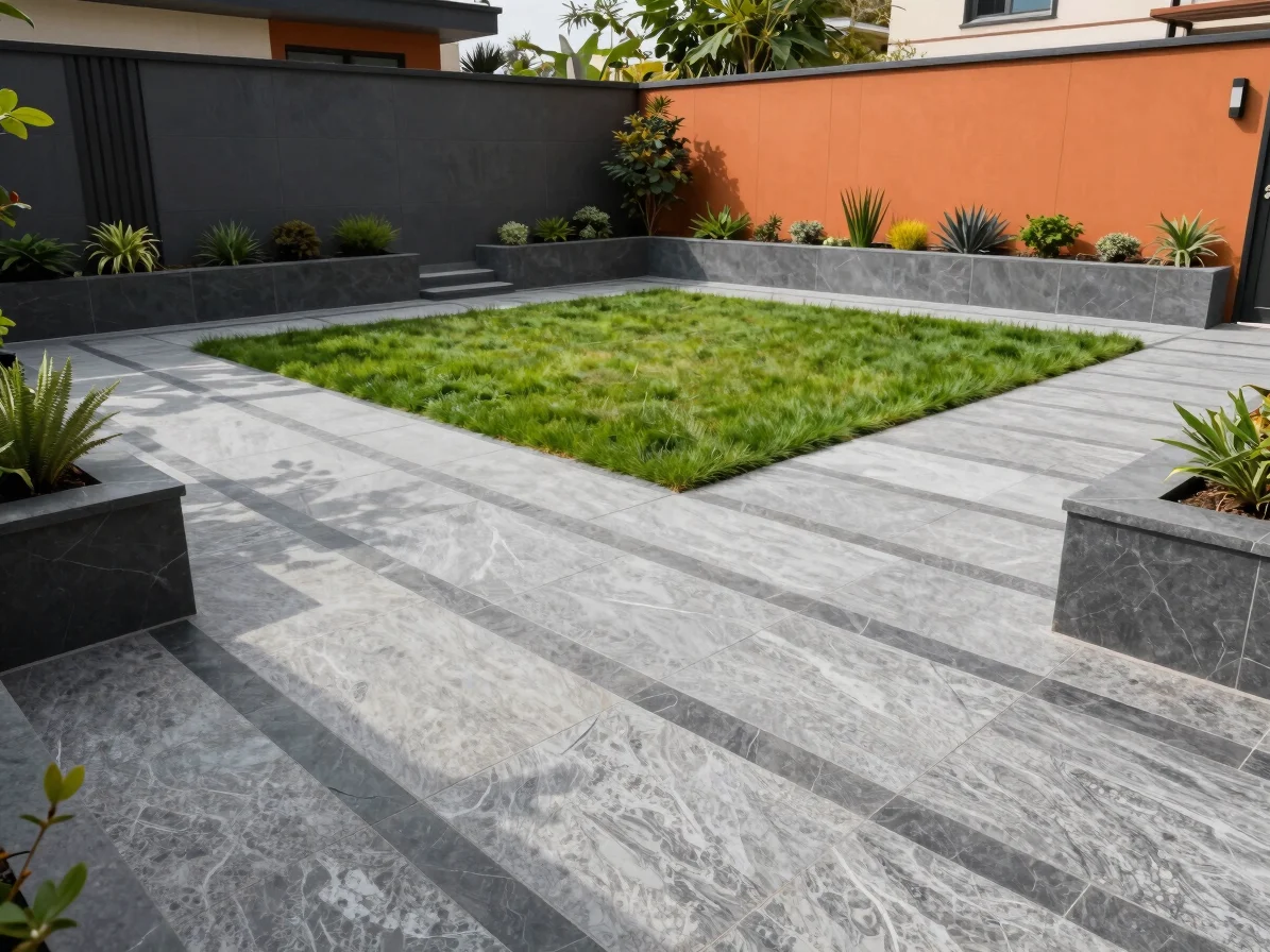 Wide-angle architectural photograph of a meticulously designed mo